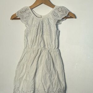 GAP White Eyelet Cotton Dress for Girls